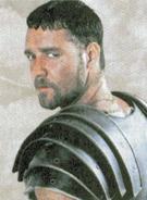 Актёр Рассел Кроу в роли римского полководца Максимуса, к/ф